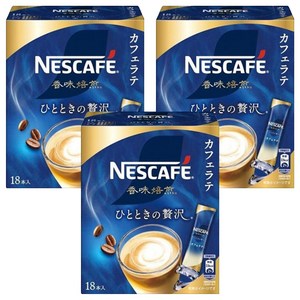 네스카페 향미 로스팅 한때의 호화 라떼 스틱, 3개