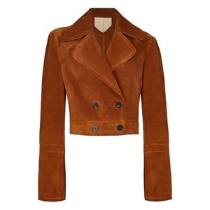 페라가모 더블 브레스티드 크롭 재킷, 블랙계열, Italy 36