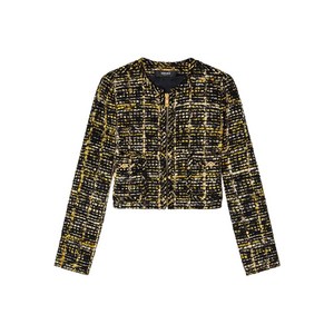 베르사체 트위드 집업 재킷