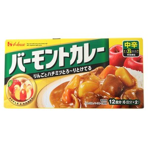 일본 바몬드카레 중간매운맛 230g 12회분 고형카레, 230g, 1개