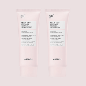 아트델리 멜라컷 톤업 선크림 50ml x2, 2개