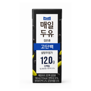 매일두유 고단백 검은콩, 190ml, 48개