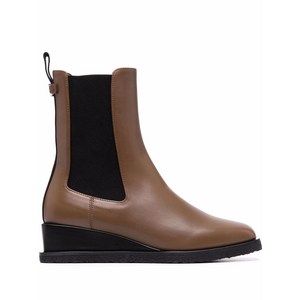 페라가모 가죽 웨지 앵클 부츠