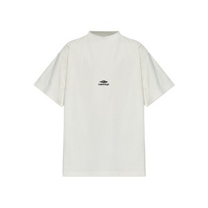 발렌시아가 로고 자수 티셔츠, 베이지계열, Standard L(KR 110)