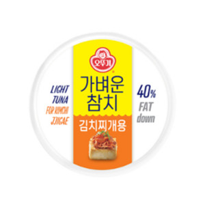 오뚜기 가벼운 참치 김치찌개용, 135g, 8개