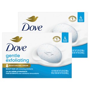 도브 젠틀 각질제거 뷰티 바 4개입, 425g, 2개