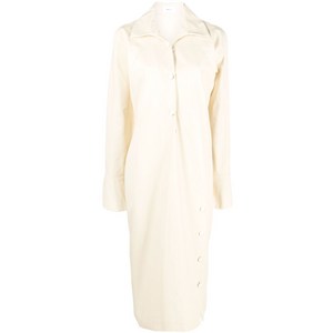 발리 버튼 업 긴소매 드레스, 베이지계열, IT 42(KR 55)