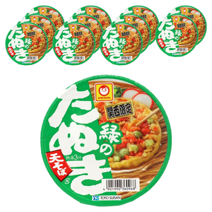 마루찬 녹색의 타누키 튀김 소바 관서