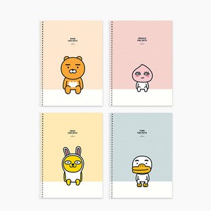 카카오프렌즈스프링 연습장 노트, 무지