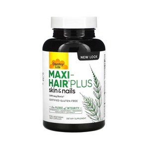컨트리 라이프 맥시 헤어 플러스 비오틴 5000 mcg 120정, 1개