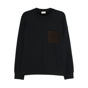 몽클레르 패치 포켓 스웨트셔츠, 블루계열, Standard XS(KR 88-175)