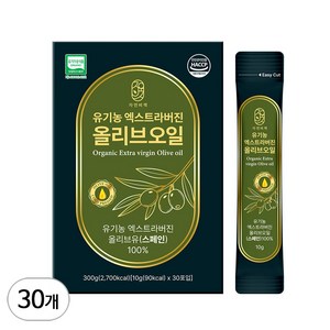 자연비책 산도0.12 유기농 엑스트라버진 올리브오일 스틱, 10g, 30개