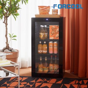 포쿨 미니쇼케이스 음료수 냉장고 디지털 가정용 술장고 90L