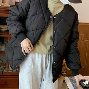 버킷웨어 덕다운 심플 여성 경량패딩