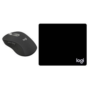 로지텍 시그니처 무선마우스 + 마우스 패드 일반형