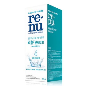 리뉴 센서티브 용액 렌즈세정액, 355ml, 1개