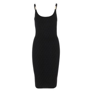 베르사체 장식 스트랩 미니 드레스, 블랙계열, Italy 44(KR 77)