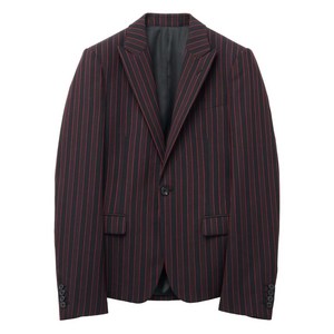 알렉산더맥퀸 스트라이프 블레이저, 블랙계열+레드계열, Italy 48