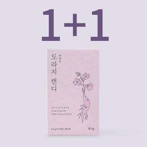 바라기 도라지캔디 단상자 1+1, 2개, 45g