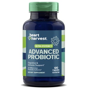 Heart & Harvest 울트라 포텐시 어드밴스드 프로바이오틱 캡슐, 120정, 1개