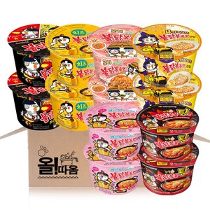 삼양 큰컵라면 불닭큰컵 6종 기획세트 2호(불닭2+불닭탕2+까르보2+로제2+4가지치즈2+치즈2)