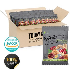 투데이넛 너트한줌 검은콩오곡, 20g, 100개