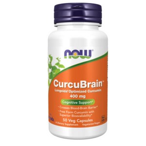 나우푸드 Now Foods CucuBain Cognitive Suppot 커큐브레인 인지능력 보조제 400 mg 50개입, 50정, 1개