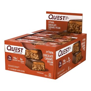 퀘스트뉴트리션 히어로 프로틴 바 크리스피 초콜릿 캐러멜 피칸 맛, 720g, 1개