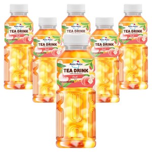 모구모구 티드링크 위드 나타데코코 복숭아맛, 450ml, 6개
