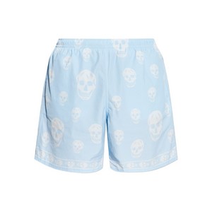 알렉산더맥퀸 스컬 프린트 스윔 쇼츠, 블루계열+화이트계열, Standard S