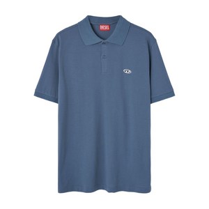 디젤 로고 자수 폴로 셔츠, 블루계열, Standard L(KR 105)