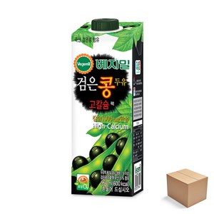 베지밀 검은콩 고칼슘(대용량) 두유, 950ml, 12개