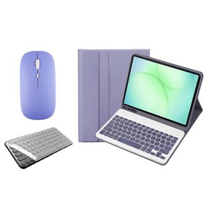 케이스나라 갤럭시탭 A11 플러스 / A9+ 호환 블루투스 키보드 케이스 북커버 무선 마우스 세트