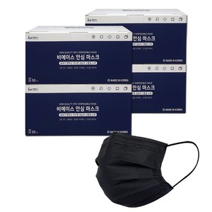국산 일회용 덴탈마스크, 중형 블랙, 200매, 1개