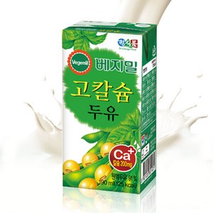 베지밀 베지밀 고칼슘 두유 190ml x 24팩, 24개