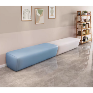 스탠클로 편안한 대기 의자 카페 미용실 로비 약국 식당 벤치 소파 이발소 휴게실, 화이트