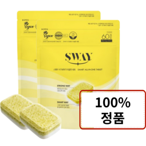 스웨이 식기세척기 분말 타블렛 세제 60p, 1.2kg, 1개