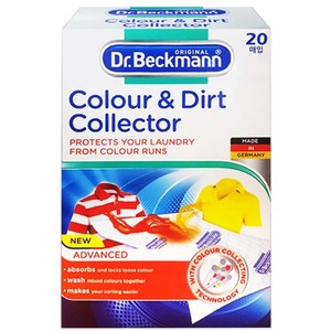 닥터베크만 컬러 앤 더트 컬렉터 세탁용시트, 20개입, 1개