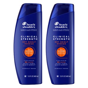 헤드앤숄더 클리니컬 스트렝스 댄그러프 디펜스 드라이 스칼프 레스큐 샴푸, 400ml, 2개
