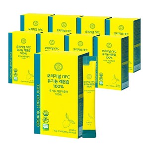 아르디엠 오리지널 NFC 유기농 레몬즙 100% 착즙 레몬 원액, 280g, 9개