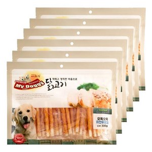 마이도기 착한 애견간식 300g, 6개, 치킨우유껌