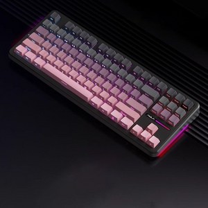 [HL샵]AULA 독거미 F87 Pro 기계식키보드 커스텀 3모드 무선 블루투스 컴퓨터 측면각인 등고선 키캡 10000mAh