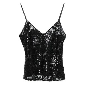 골든 구스 V넥 시퀸 탑, 블랙계열, Standard S(KR 55)