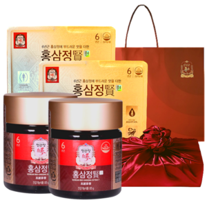 정관장 6년근 홍삼정 현 240g+쇼핑백 부모님 면력 명절 선물세트(보자기포함) 120g x 2개 1세트, 1개, 240g