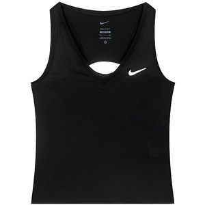 나이키 우먼스 Tennis 민소매 나시티 코트 DRI-FIT Victoy 탱크 탑 블랙