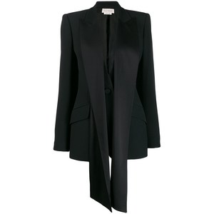 알렉산더맥퀸 실크 리본 장식 블레이저