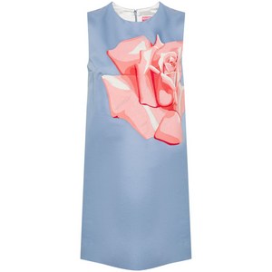 겐조 로즈 자수 미니 드레스, 블루계열, France 40