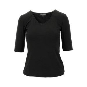 엠포리오아르마니 스쿱 넥 티셔츠, 블랙계열, Standard L(KR 77)