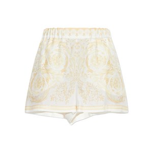 베르사체 실크 쇼츠, 화이트계열+옐로우계열, Italy 40(KR 55)