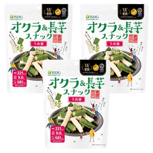 iSDG 오쿠라 & 마 스낵 매실맛, 50g, 3개